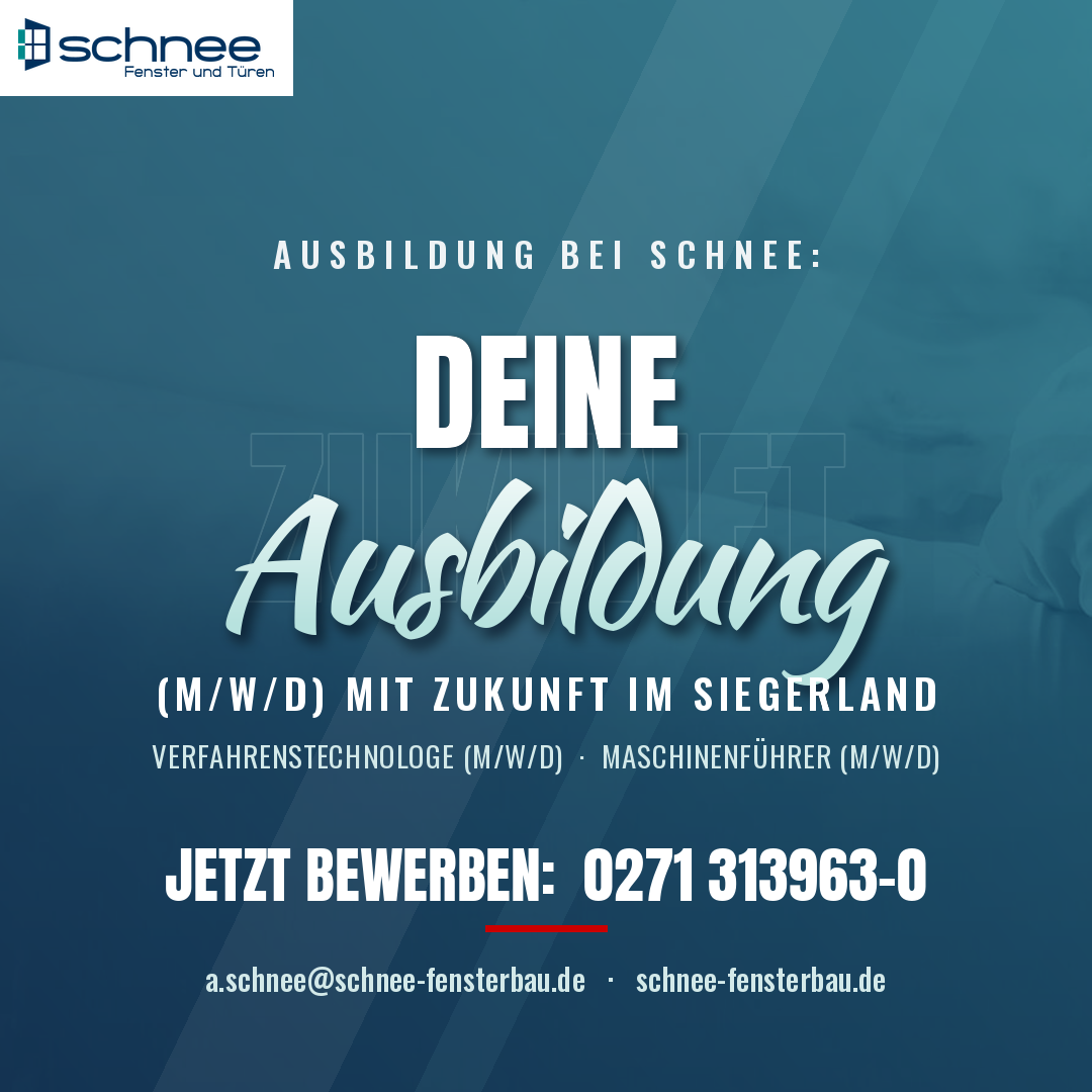Ausbildung bei Schnee - Verfahrenstechnologe und Maschinenführer (m/w/d)